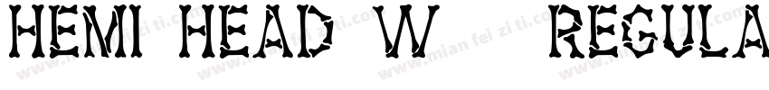 Hemi Head W00 Regular Italic字体转换